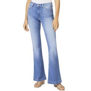 Paige Womens Jeans 25 Genevieve High Rise Flare Rollergirl $249